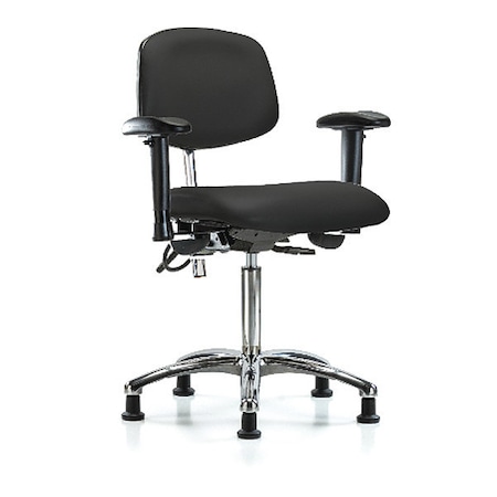 Zoro Select Ergonomic Chair, Adjustable Arms, 21-1/2" to 29" Height, Black BR-NECR-MBCH-CR-T0-A1-NF-EG-ESDBLK