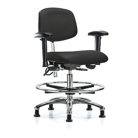 Zoro Select Ergonomic Chair, Adjustable Arms, 21-1/2" to 29" Height, Black BR-NECR-MBCH-CR-T0-A1-CF-EG-ESDBLK