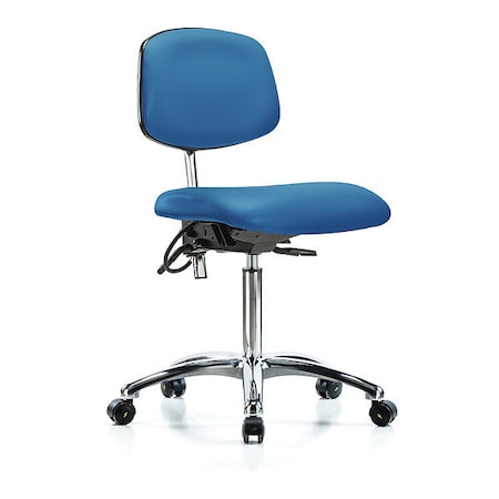 Zoro Select Ergonomic Chair, No Arms, 21-1/2" to 29" Height, Blue BR-NECR-MBCH-CR-T1-A0-NF-EC-ESDBLU
