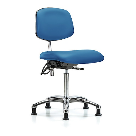 Zoro Select Ergonomic Chair, No Arms, 21-1/2" to 29" Height, Blue BR-NECR-MBCH-CR-T1-A0-NF-EG-ESDBLU