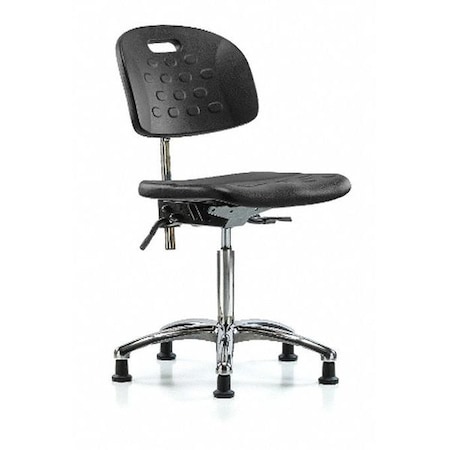 Zoro Select ESD Task Chair, No Arms, 20-1/2" to 28" Height, Black BR-CLR-HPMBCH-CR-T1-A0-NF-RG-BLK