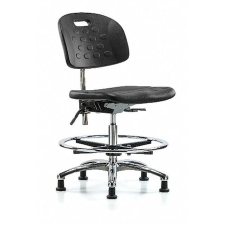 Zoro Select ESD Task Chair, No Arms, 20-1/2" to 28" Height, Black BR-CLR-HPMBCH-CR-T1-A0-CF-RG-BLK