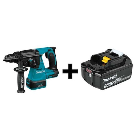 Makita Cordless Rotary Hammer, Battery Included XRH01Z/BL1850B