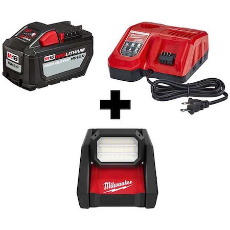 Milwaukee Tool Cordless Work Light, Battery Incl 48-59-1200, 2366-20