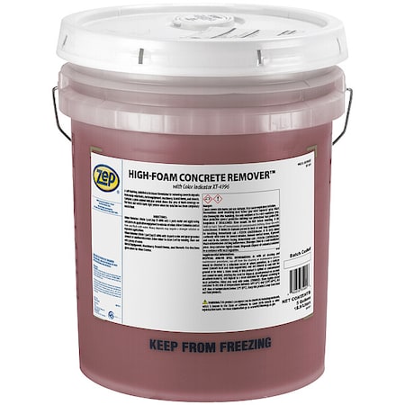 Zep Vehicle Wash, Concrete Removers, 5 gal, Butyl-Free 350035