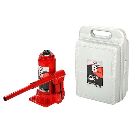 American Forge & Foundry Bottle Jack, 6 ton, Max Lift 16" H 3506C