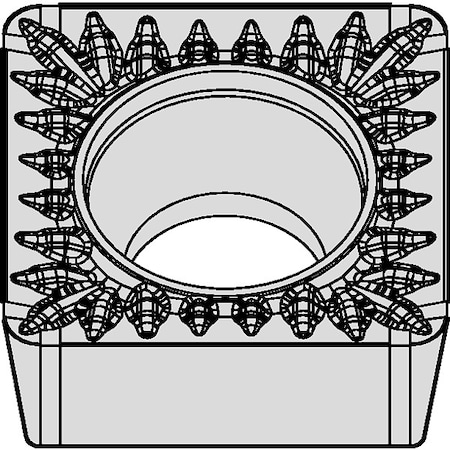 Widia Insert, 3/8 in, 0.0312 in SCMT3252MP