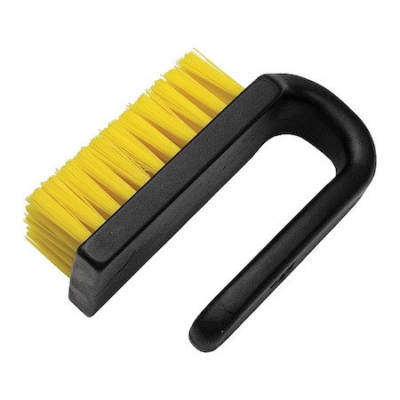 Menda Dissipative Brush, 3 in L Brush, Yellow, Carbon Loaded Polypropylene 35689