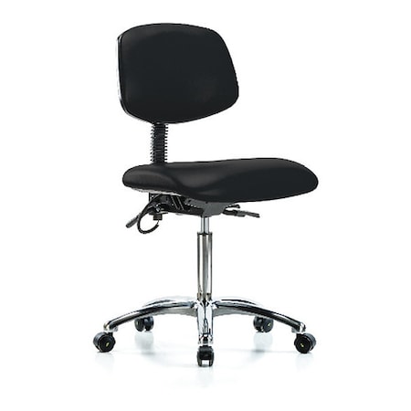 Zoro Select Ergonomic Chair, No Arms, 21-1/2" to 29" Height, Black BR-ESD-VMBCH-CR-T1-A0-NF-EC-ESDBLK