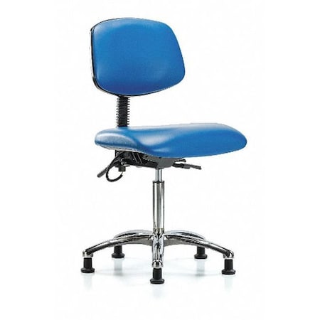 Zoro Select Ergonomic Chair, No Arms, 21-1/2" to 29" Height, Blue BR-ESD-VMBCH-CR-T1-A0-NF-EG-ESDBLU