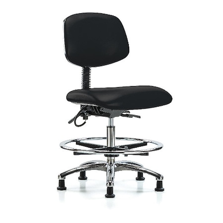 Zoro Select Ergonomic Chair, No Arms, 21-1/2" to 29" Height, Black BR-ESD-VMBCH-CR-T0-A0-CF-EG-ESDBLK