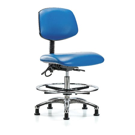 Zoro Select Ergonomic Chair, No Arms, 21-1/2" to 29" Height, Blue BR-ESD-VMBCH-CR-T0-A0-CF-EG-ESDBLU
