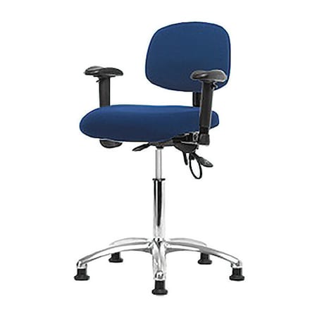 Zoro Select Ergonomic Chair, Adjustable Arms, 21-1/2" to 29" Height, Blue BR-ESD-FMBCH-CR-T1-A1-NF-EG-ESDBLU