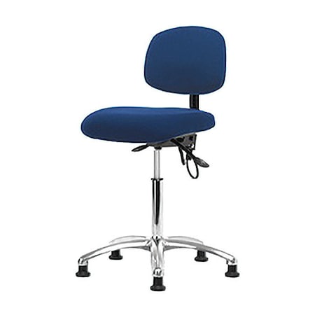 Zoro Select Ergonomic Chair, No Arms, 21-1/2" to 29" Height, Blue BR-ESD-FMBCH-CR-T1-A0-NF-EG-ESDBLU