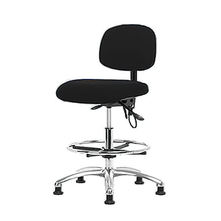 Zoro Select Ergonomic Chair, No Arms, 21-1/2" to 29" Height, Black BR-ESD-FMBCH-CR-T1-A0-CF-EG-ESDBLK