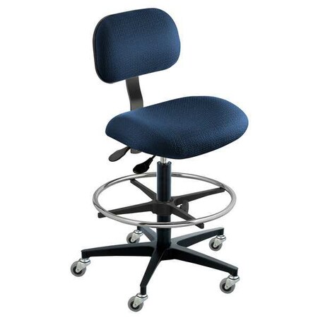 BioFit - BTA-H-RC-T-ATF-XA-06-NH369 - Cloth Ergonomic Chair with 22 in to 32 in Seat Height Range and 300 lb Weight Capacity, Navy