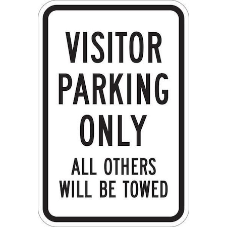 Lyle Visitor Parking Sign, 18" x 12, T1-1045-EG_12x18 T1-1045-EG_12x18