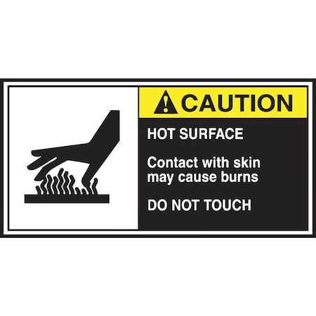 Accuform CEMA Label, 2 1/2 in H, 5 in W, Vinyl, Horizontal Rectangle, English, LECN685, PK5 LECN685