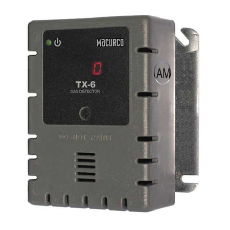 Macurco Gas Detector, NH3, 0 to 100 ppm TX-6-AM