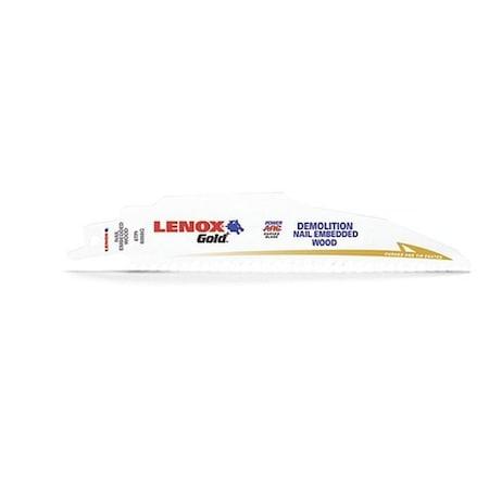 Lenox 6 in x 6 TPI Reciprocating Saw Blade Set, LENOX, 25-PK 21220B6066GR