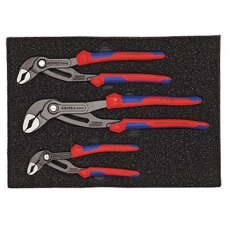 Knipex Pliers Set Cobra 3Pcs Self Gripping Jaws 9K 00 80 05 US