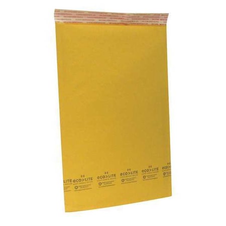 Zoro Select Mailer Envelope, Kraft, 9-1/2 in. W, PK100 36DY98