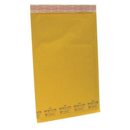 Zoro Select Mailer Envelope, Kraft, 14-1/2 in. L, PK100 36DZ18