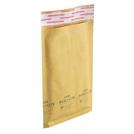 Zoro Select Mailer Envelope, Kraft, 4 in. W, PK500 36DZ22