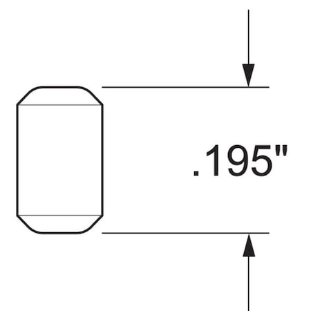 Kwikset 3101-21 Brass Pin Btm 0.195 Prpl, Gold, Zinc, Pins 83101-001
