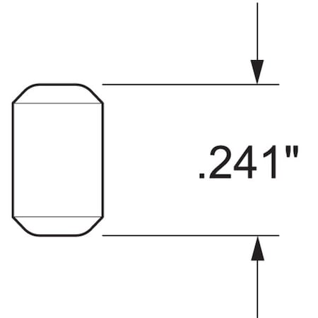Kwikset 3105-21 Brs Pin Btm .241 042049281941, Gold, Zinc, Pins 83105-001