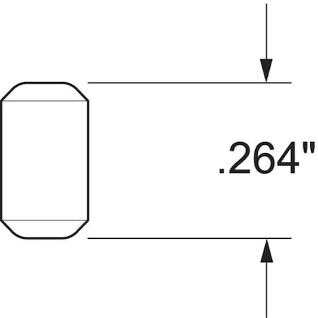 Kwikset 3106-21 Brass Pin Btm 0.264 Red, Gold, Zinc, Pins 83106-001