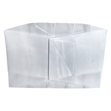 Dmi Lumbar Belt, L, Hook-and-Loop, White 632-6405-2923