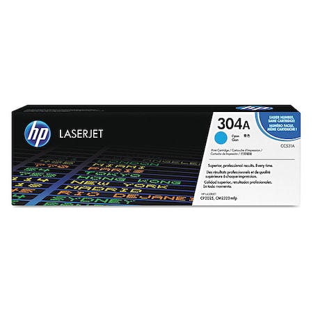 Hp Toner Cartridge, Cyan CC531A