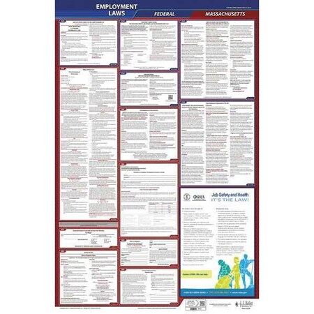 Jj Keller LaborLaw Poster, Fed/STA, MA, ENG, 26inH, 3yr 300-MA-3
