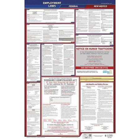 Jj Keller LaborLaw Poster, Fed/STA, NM, ENG, 26inH, 1yr 300-NM-1