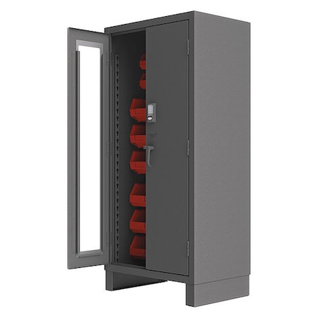 Durham Mfg Extra-Heavy Duty Bin Cabinet, 36 in W, 78 in H, 24" D, 30 Bins 3702CXC-30B-1795