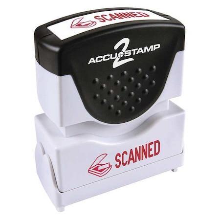 Accu-Stamp2 Message Stamp, Scanned, Red, 36 038932