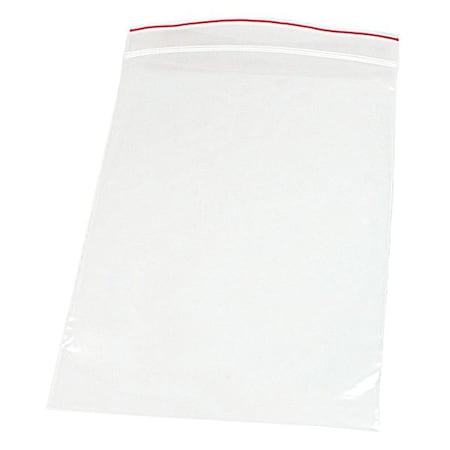 Minigrip Reclosable Bag, Zip Seal, 12 in L, 10 in W, 2 mil Thick, Low Density Polyethylene (LDPE), Clear MGRL2P1012