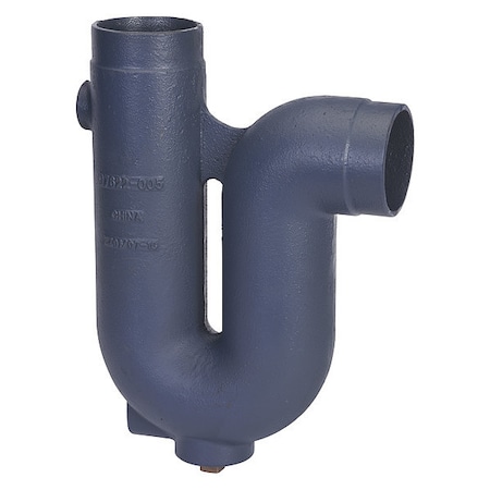 Zurn 4" Pipe Dia., Cast Iron, Deep Seal Trap Z1000-4NH