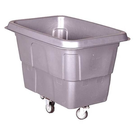 Zoro Select Cube Truck, 7/16 cu. yd., 250 lb. Cap, Gray 36FK90