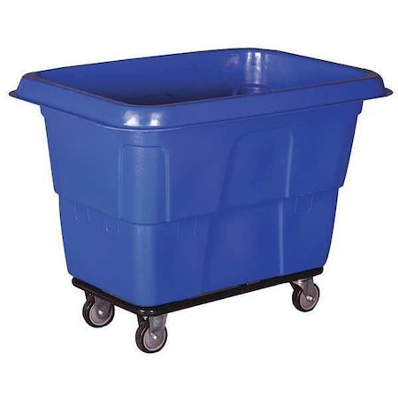 Zoro Select Cube Truck, 7/16 cu. yd., 600 lb. Cap, Blue 36FL14