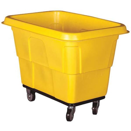 Zoro Select Cube Truck, 7/16 cu. yd., 600lb Cap, Yellow 36FL18