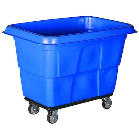 Zoro Select Cube Truck, 9/16 cu. yd., 600 lb. Cap, Blue 36FL23
