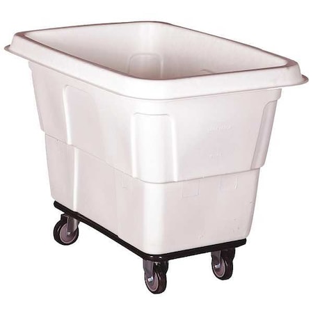 Zoro Select Cube Truck, 9/16 cu. yd., 600lb. Cap, White 36FL26