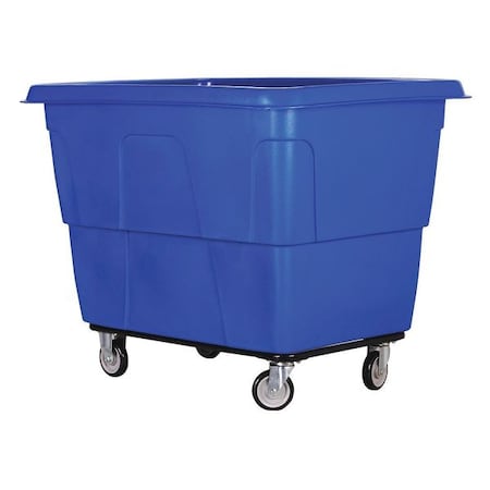 Zoro Select Cube Truck, 3/4 cu. yd., 800 lb. Cap, Blue 36FL29