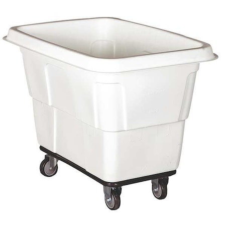 Zoro Select Cube Truck, 3/4 cu. yd., 800 lb. Cap, White 36FL31