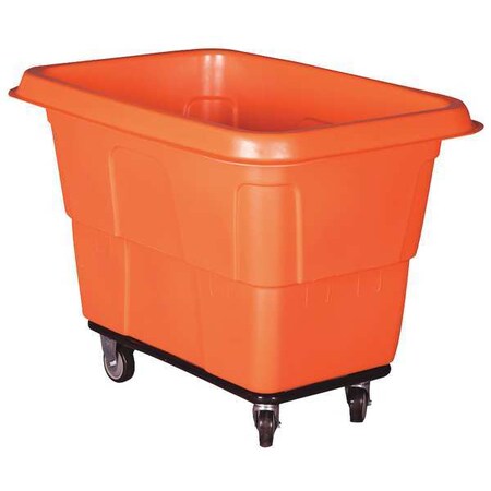 Zoro Select Cube Truck, 3/4 cu. yd., 800 lb. Cap, Red 36FL33
