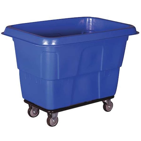 Zoro Select Cube Truck, 6 cu. yd., 800 lb. Cap, Blue 36FL37