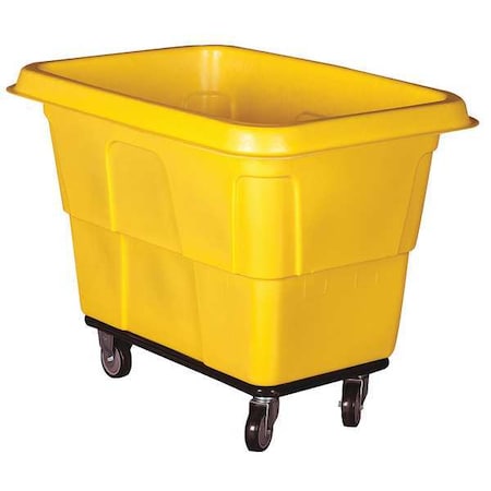 Zoro Select Cube Truck, 8 cu. yd., 800 lb. Cap, Yellow 36FL39
