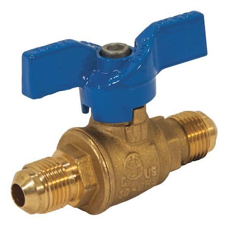 Jomar Valve 3/8" Flare Brass Gas Ball Valve Inline 101-602